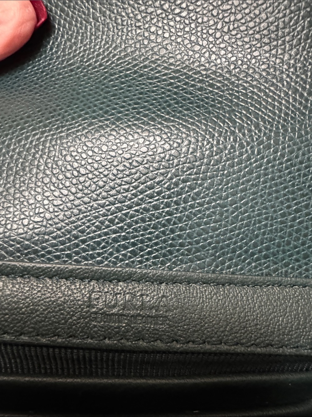 Furla Metropolis Mini Petrolio Leather Crossbody Bag - Picture 10 of 11